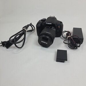 Canon EOS Rebel T5i / EOS Digital SLR Camera Black w/ Battery + Power Adapter